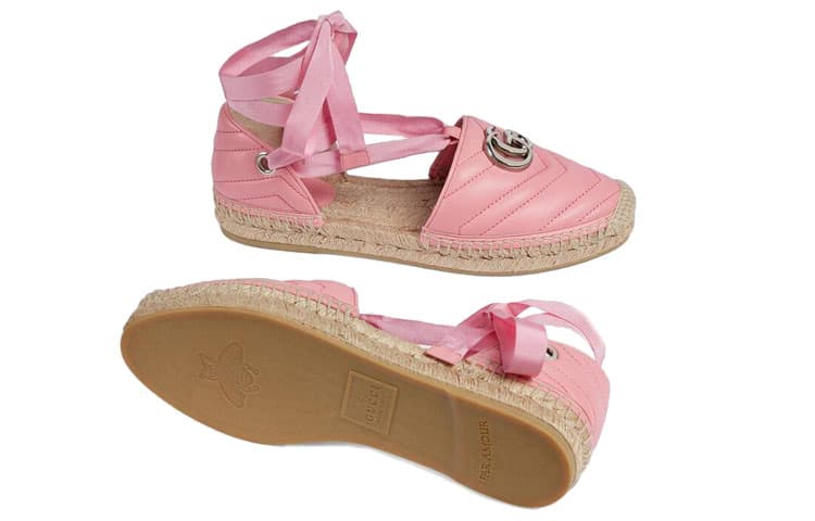 Gucci Espadrille Sandals Pink - изображение 5