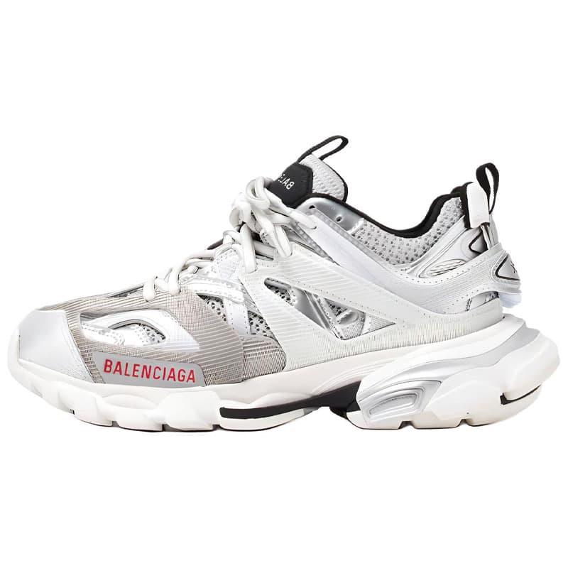 Кроссовки Balenciaga Дорожка Low Топ Массивные кроссовки Women's Silver - изображение 1