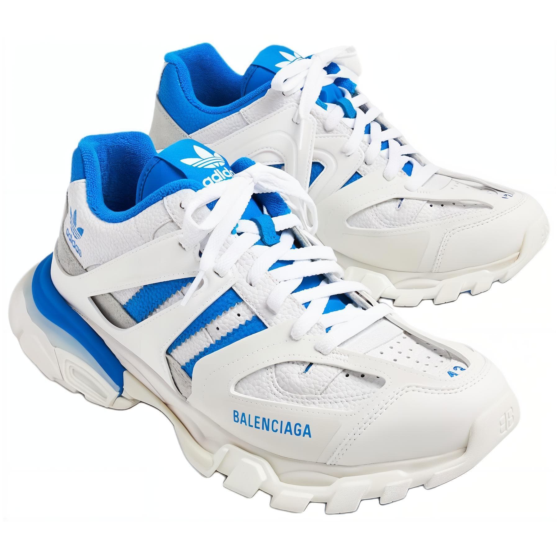 Кроссовки Balenciaga Track Low-Top Crepe Sneakers Men White Баленсиага Трек Низкие Кроссовки Мужские Белые - изображение 2