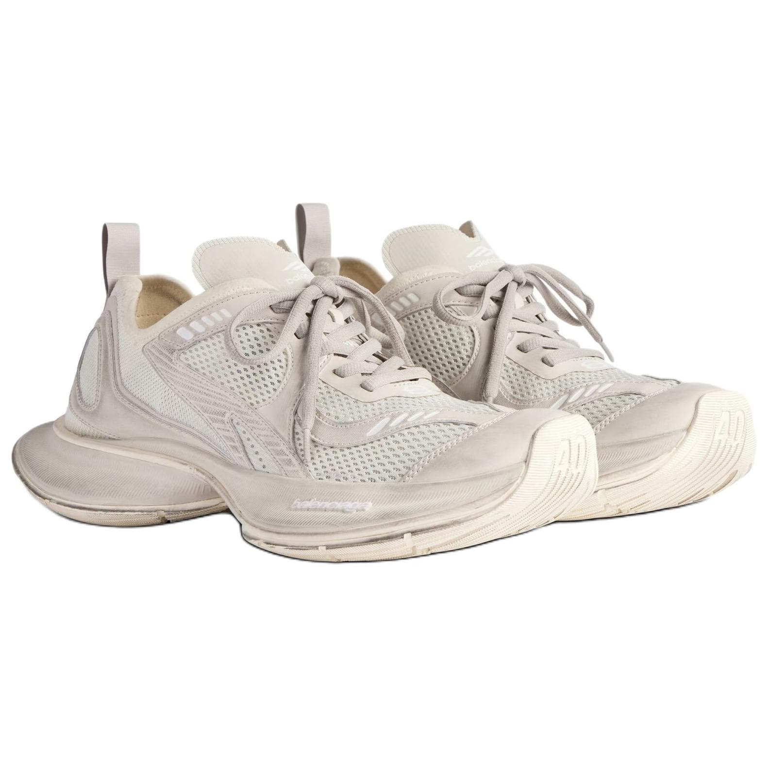 Кроссовки Balenciaga Circuit Low Топ Массивные кроссовки Женские Бежевый - изображение 3