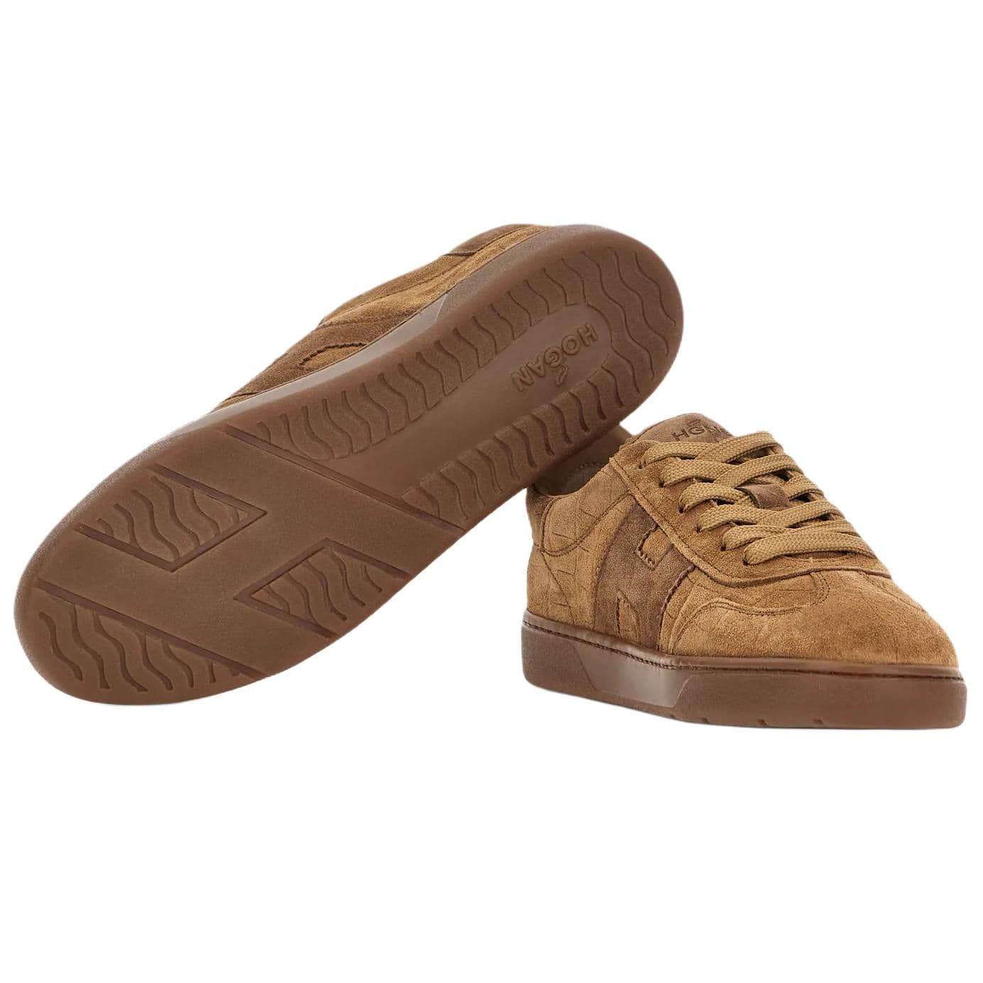 Кроссовки HOGAN Cool Low Top Скейтборд Кроссовки 3,2см Женские Умбра - изображение 6
