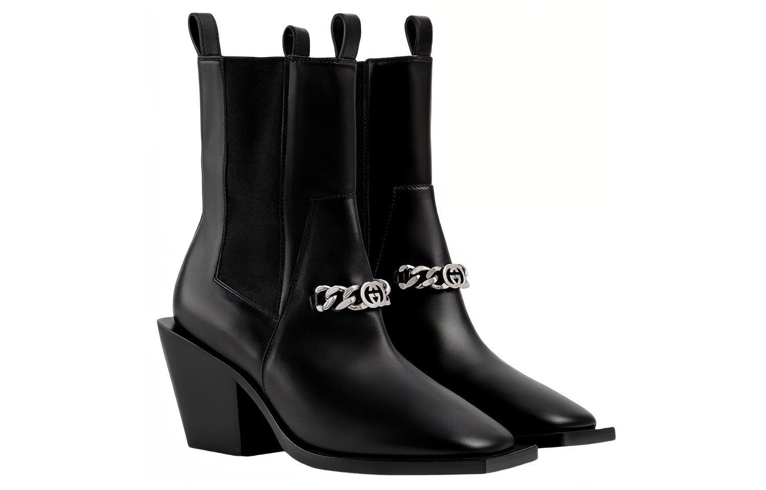 Ботинки челси Gucci Chelsea Boots Black - изображение 3
