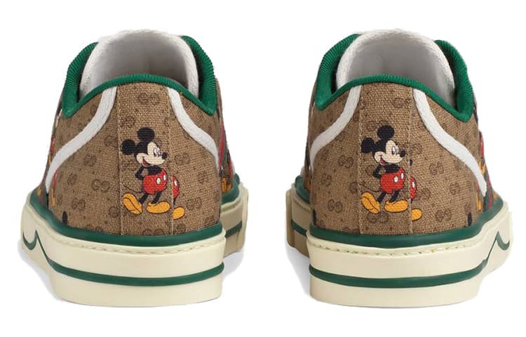 Кроссовки Gucci x Disney Tennis 1977 Brown - изображение 5