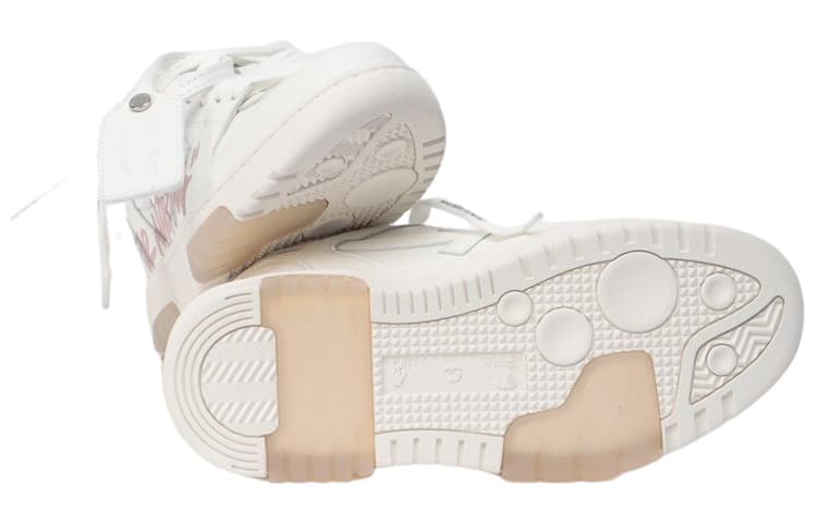 Кроссовки OFF-WHITE Leather Sneakers White Pink - изображение 5