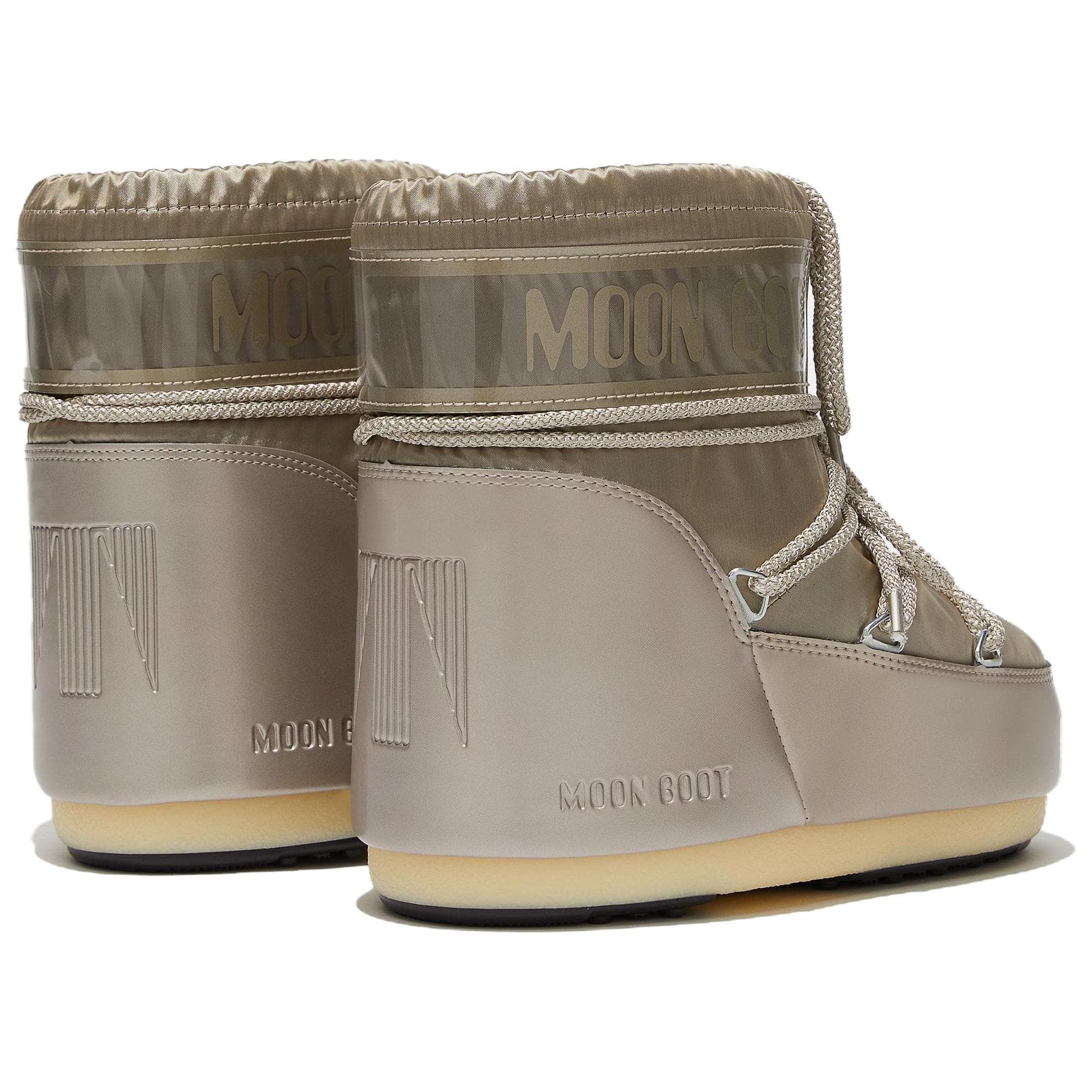 Ботинки зимние Moon Boot Short Snow Boots Grey Brown - изображение 3