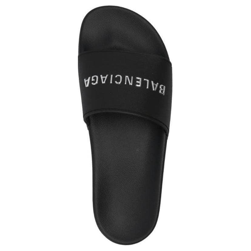 Сандалии Balenciaga Pool Slide Тапочки Женские Черные - изображение 4