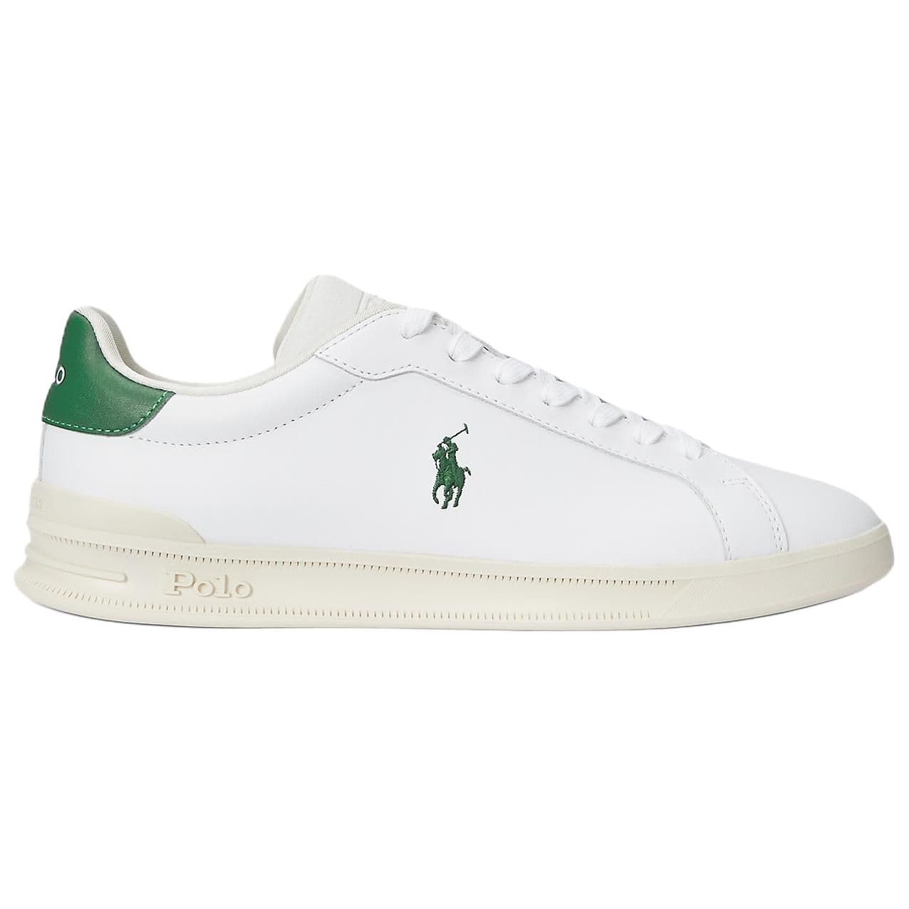 Кроссовки Polo Ralph Lauren Heritage Court II Кожа Низкие Кроссовки для Скейтбординга Мужские Белые - изображение 2