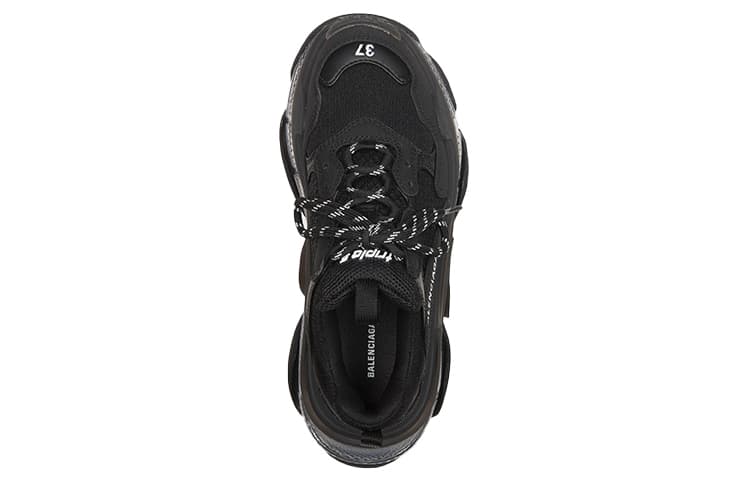 Кроссовки Balenciaga Triple S Clear Sole Black - изображение 4