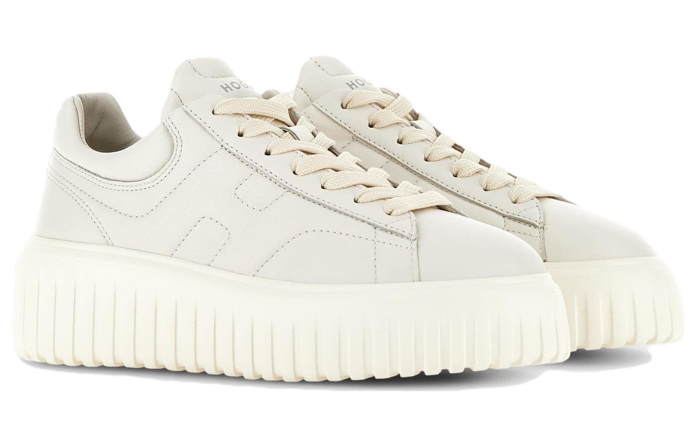 Кроссовки Hogan Low Top Ivory Leather Sneakers - изображение 2