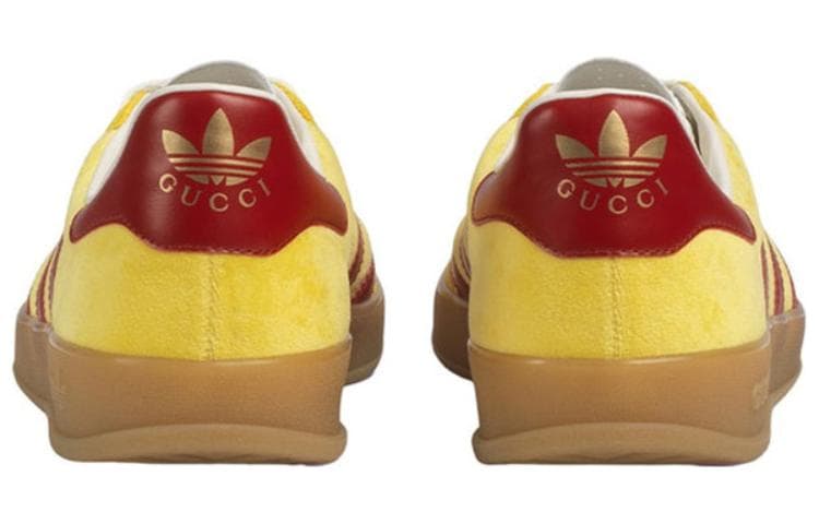 Кроссовки adidas x Gucci Gazelle Yellow - изображение 4