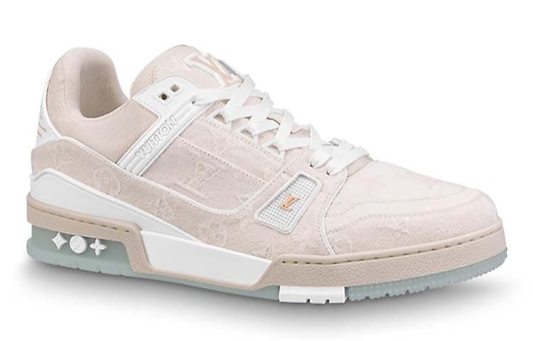 Кроссовки Louis Vuitton Trainer Classic Mesh Logo White Denim - изображение 2