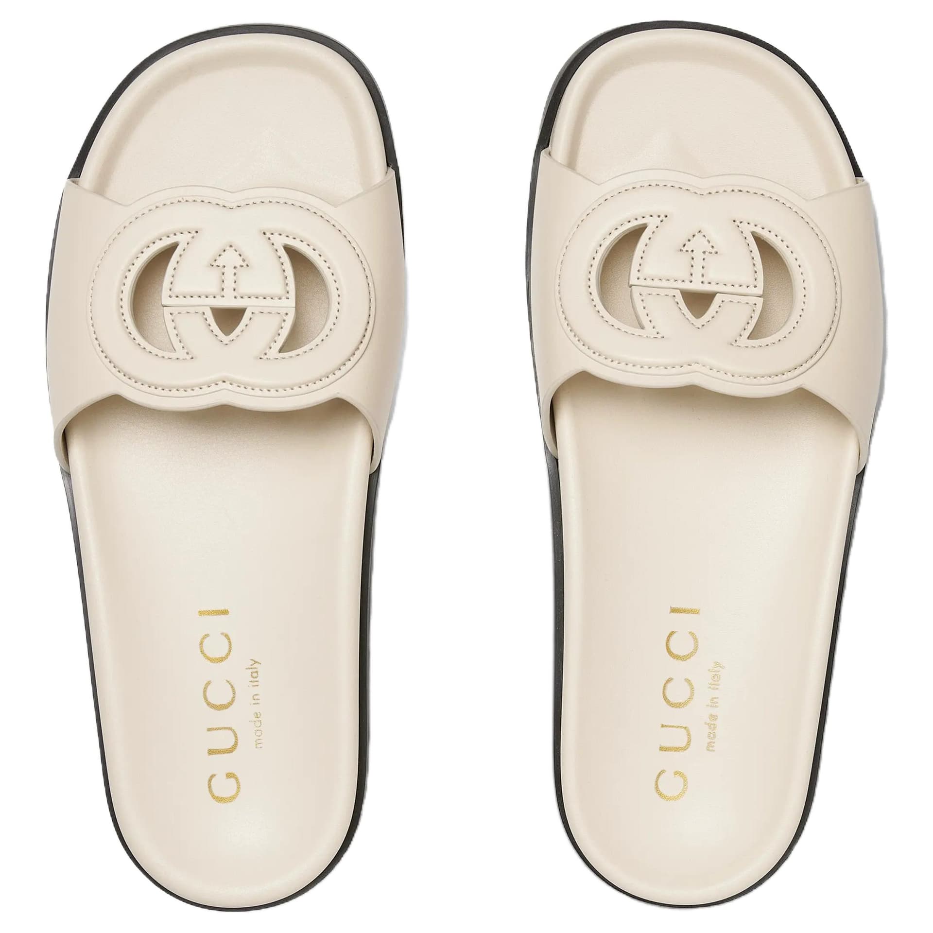 Сандалии Gucci Шлепанцы Женские Слоновая кость - изображение 5