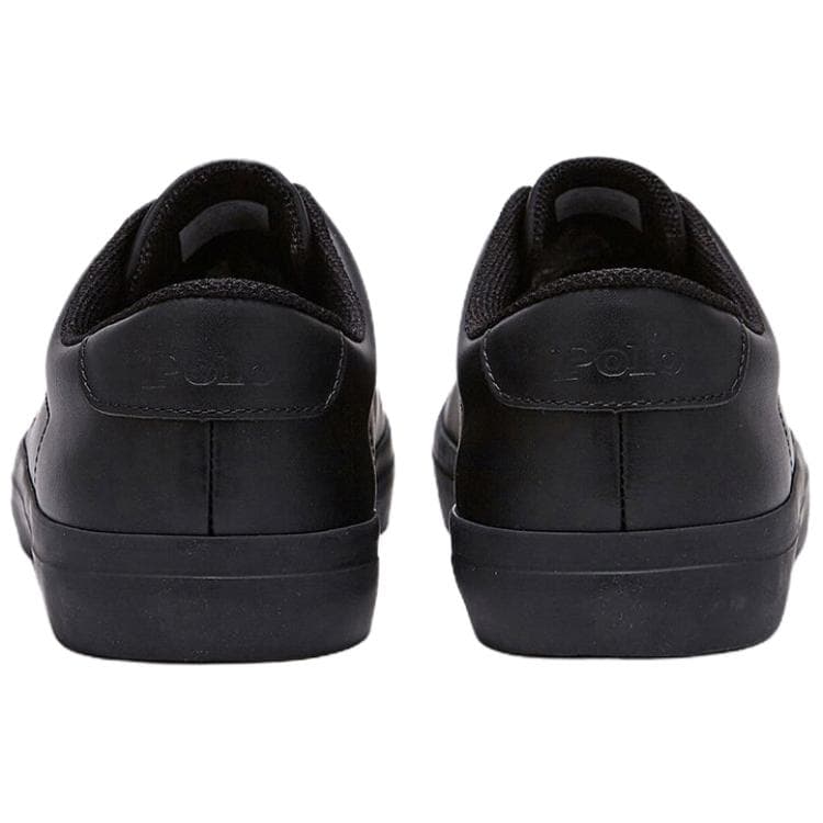 Кроссовки Polo Ralph Lauren Longwood Коровья кожа Низкий топ Скейтборд Обувь Мужская Черная - изображение 5