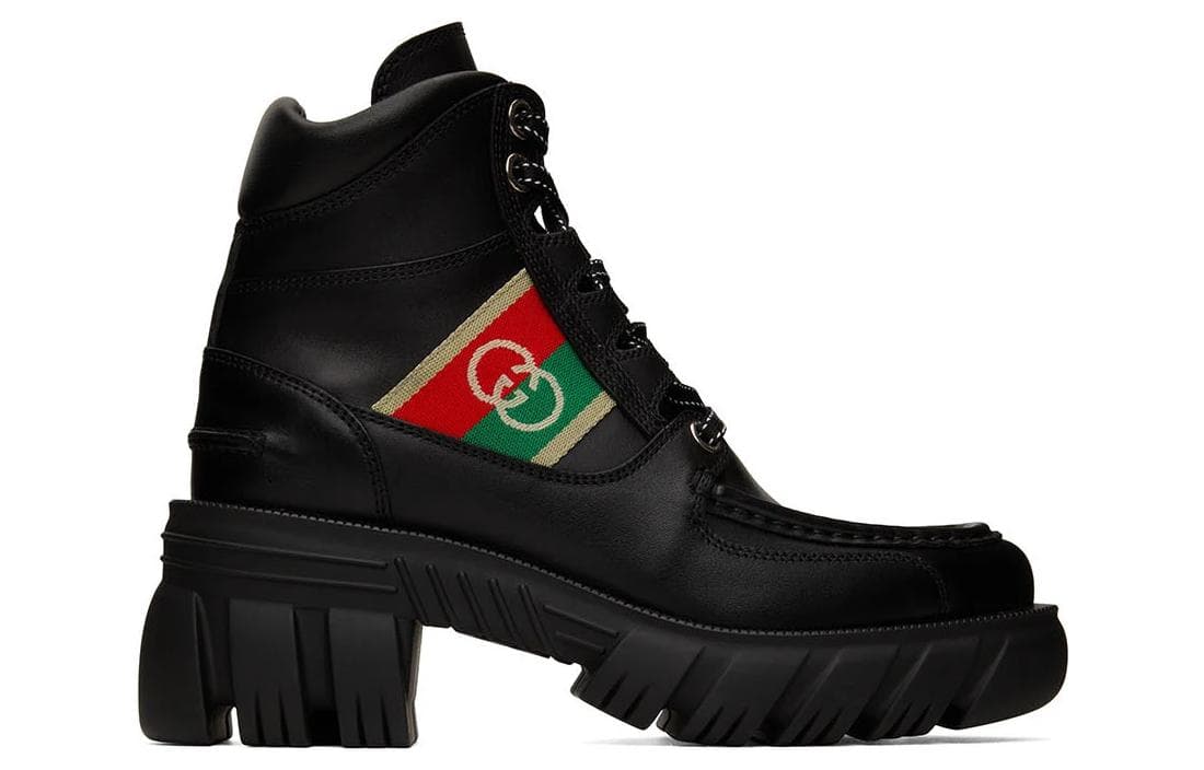 Сапоги Gucci Double G Ankle Boots Black - изображение 2