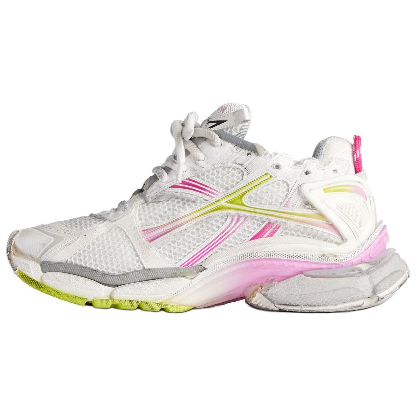 Кроссовки Balenciaga Runner Low Casual Shoes Женские Белый Розовый - изображение 1