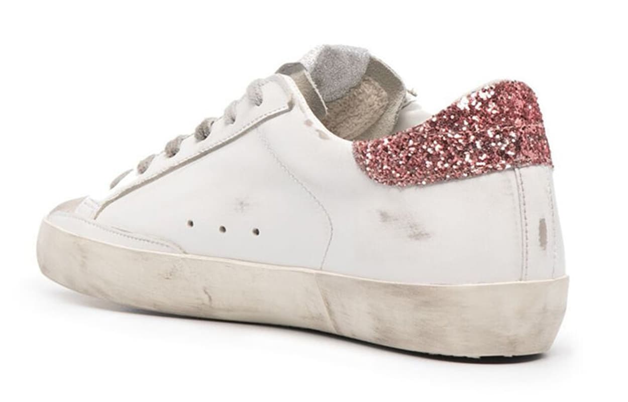 Кроссовки Golden Goose Super-Star White Pink Distressed - изображение 3