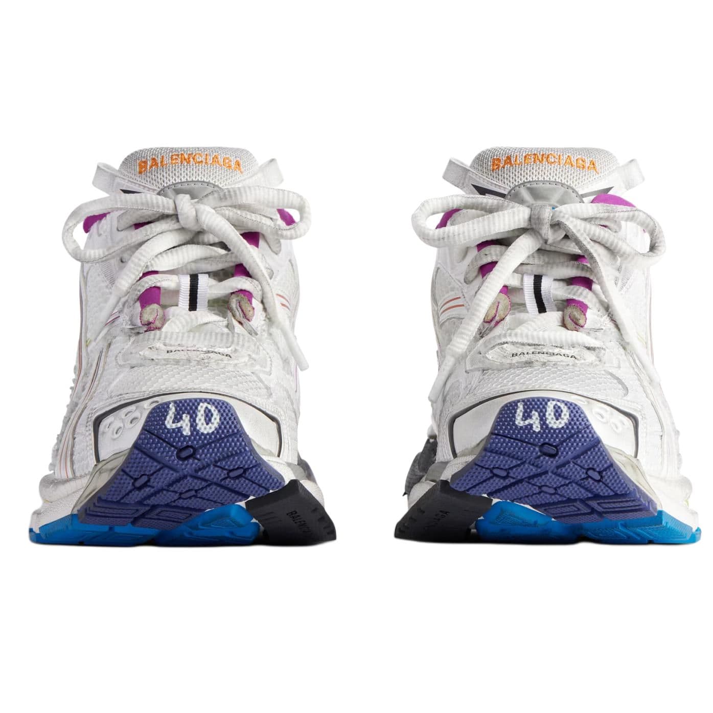Кроссовки Balenciaga Runner Low Топ Толстая подошва Кроссовки Мужские Белые - изображение 4