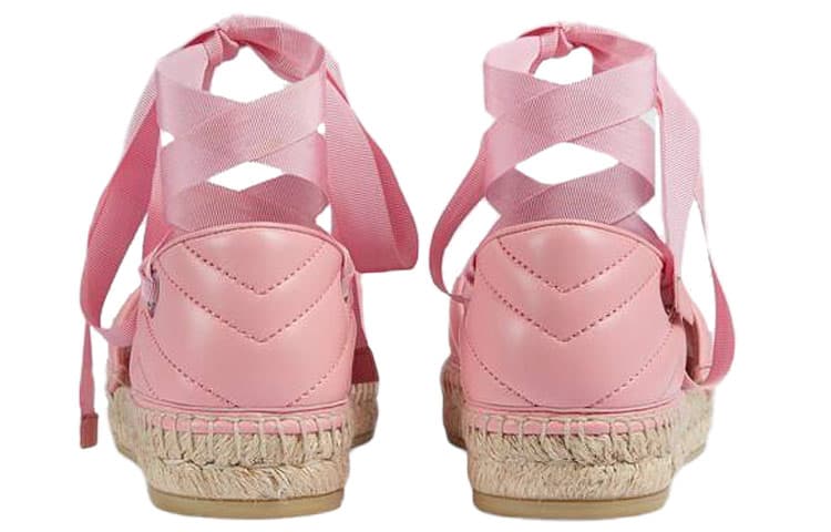 Gucci Espadrille Sandals Pink - изображение 4