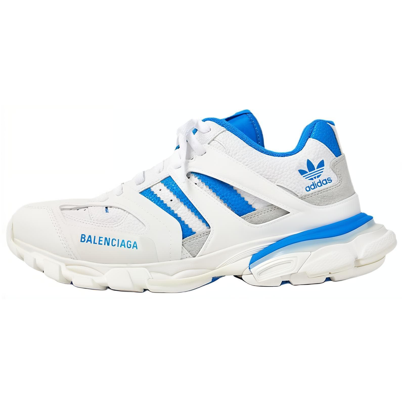 Кроссовки Balenciaga Track Low-Top Crepe Sneakers Men White Баленсиага Трек Низкие Кроссовки Мужские Белые - изображение 1