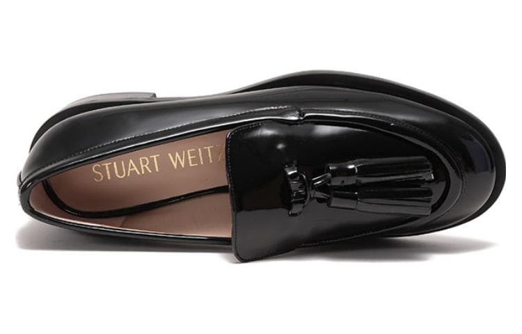 Лоферы Stuart Weitzman Sw Лакированная кожа Женские повседневные туфли Женские Черный - изображение 5