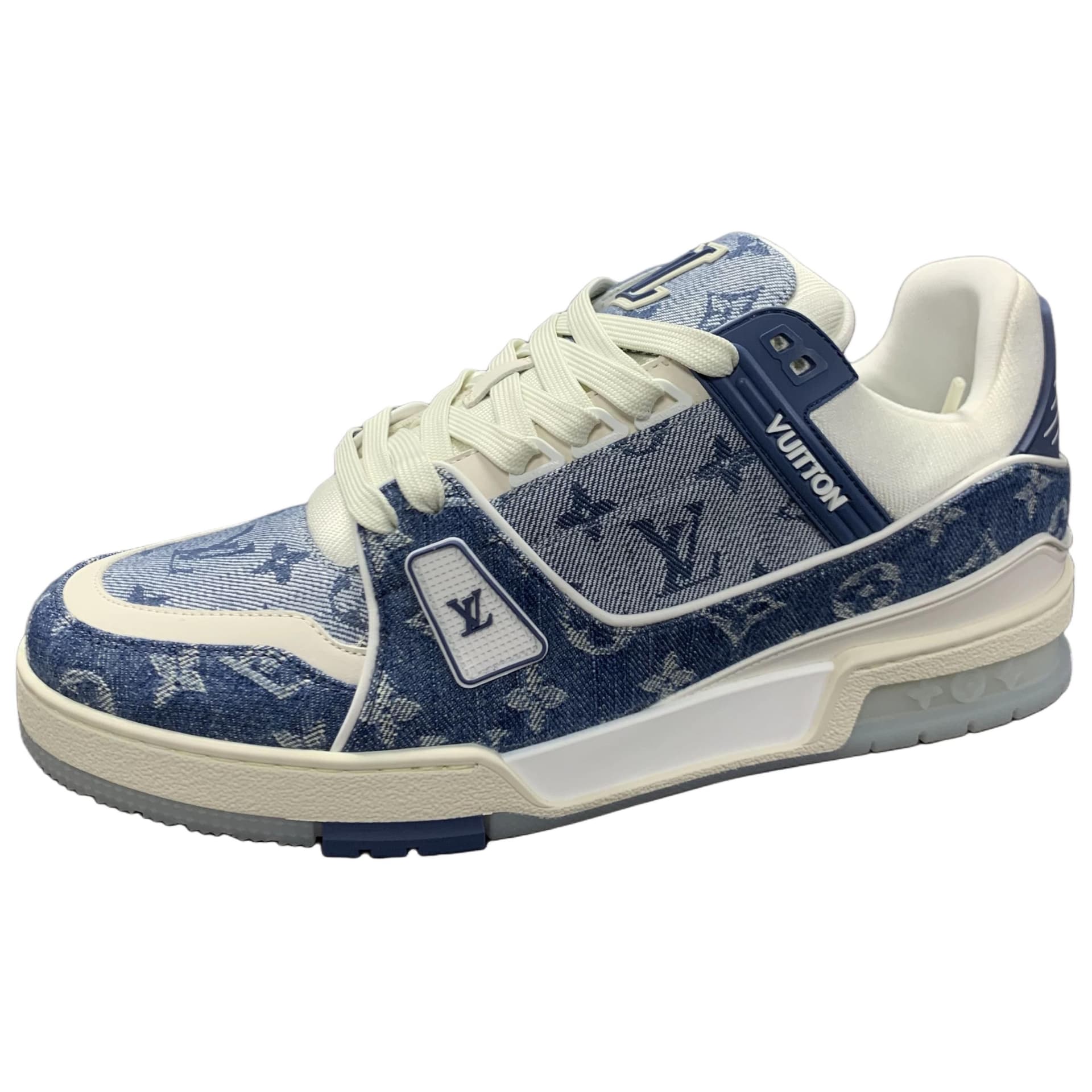 Кроссовки LOUIS VUITTON Trainer Blue White - изображение 4