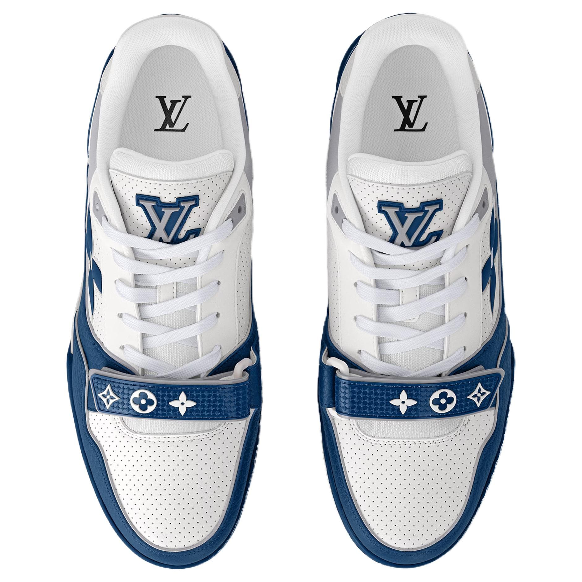 Кроссовки Louis Vuitton Trainer Blue White - изображение 4