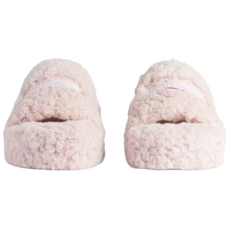 Сандалии Balenciaga Furry Шлепанцы Женские Розовые - изображение 4