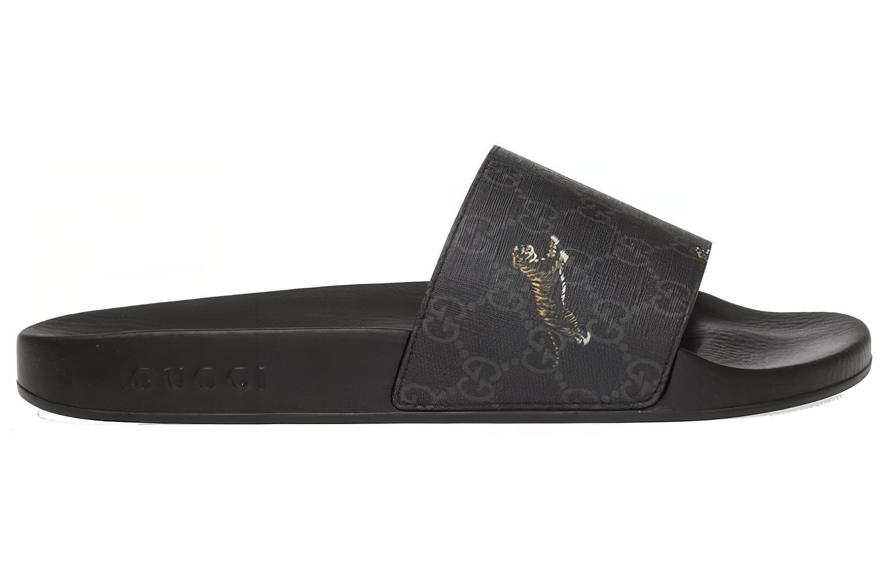 Сандалии Gucci Slide Sandals Black - изображение 2