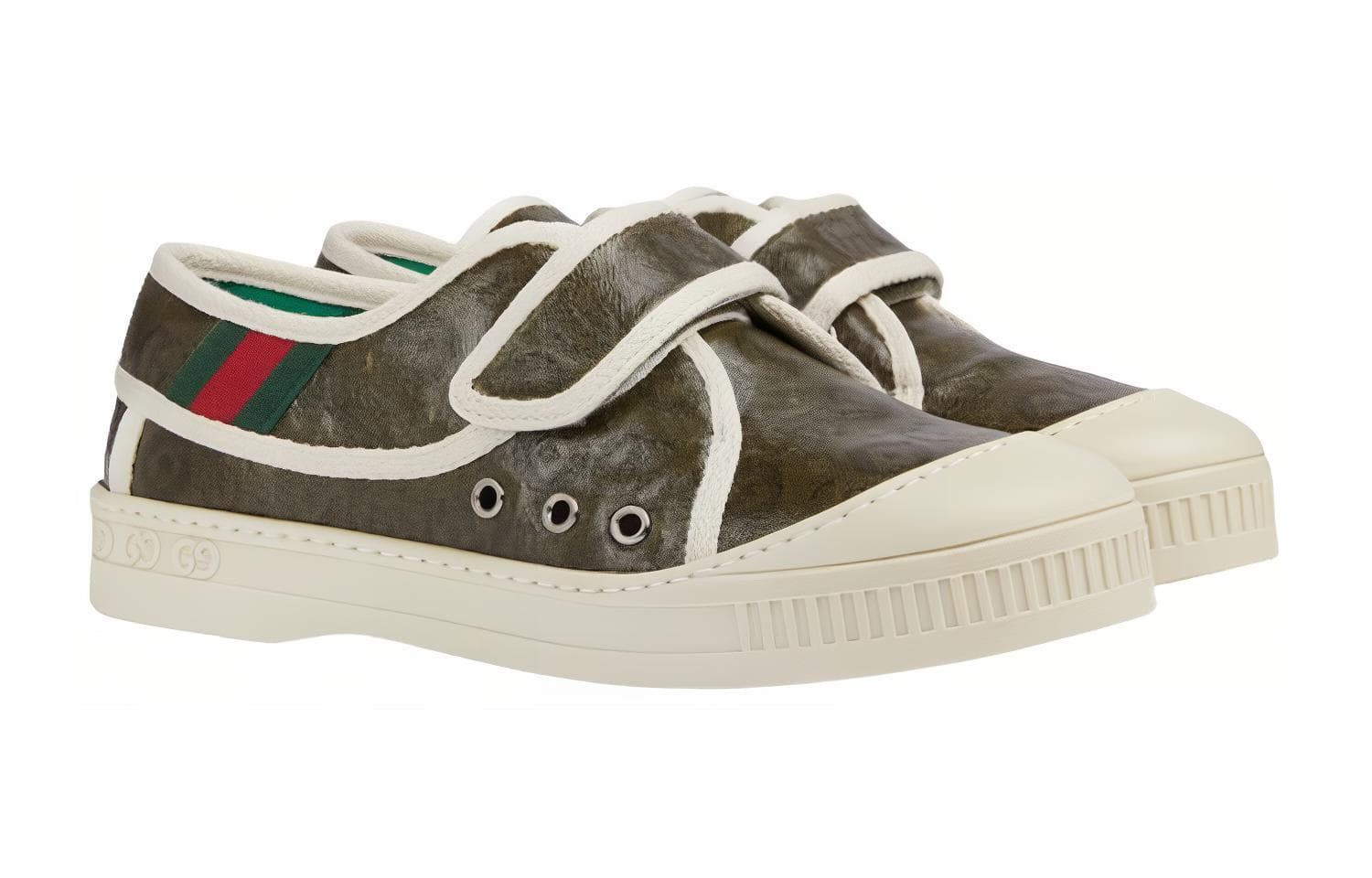 Кроссовки Gucci Tennis 1977 Хлопок ткань противоскользящий и водонепроницаемый дышащий баланс - изображение 2