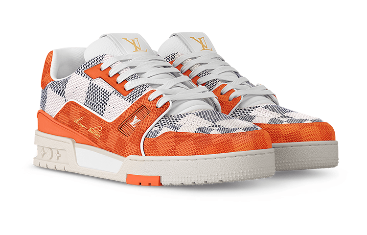 Кроссовки LOUIS VUITTON Trainer Orange - изображение 2