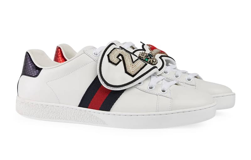 Кроссовки Gucci Leather Logo Lace-Up Sneakers White - изображение 2