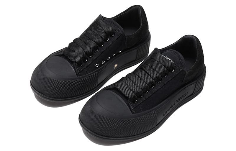 Кеды Alexander McQueen Deck Low Sneakers Black - изображение 3