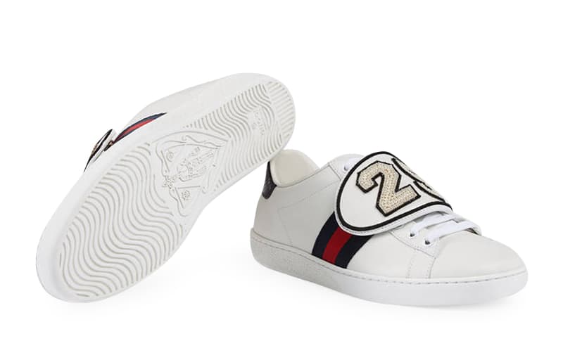 Кроссовки Gucci Leather Logo Lace-Up Sneakers White - изображение 4