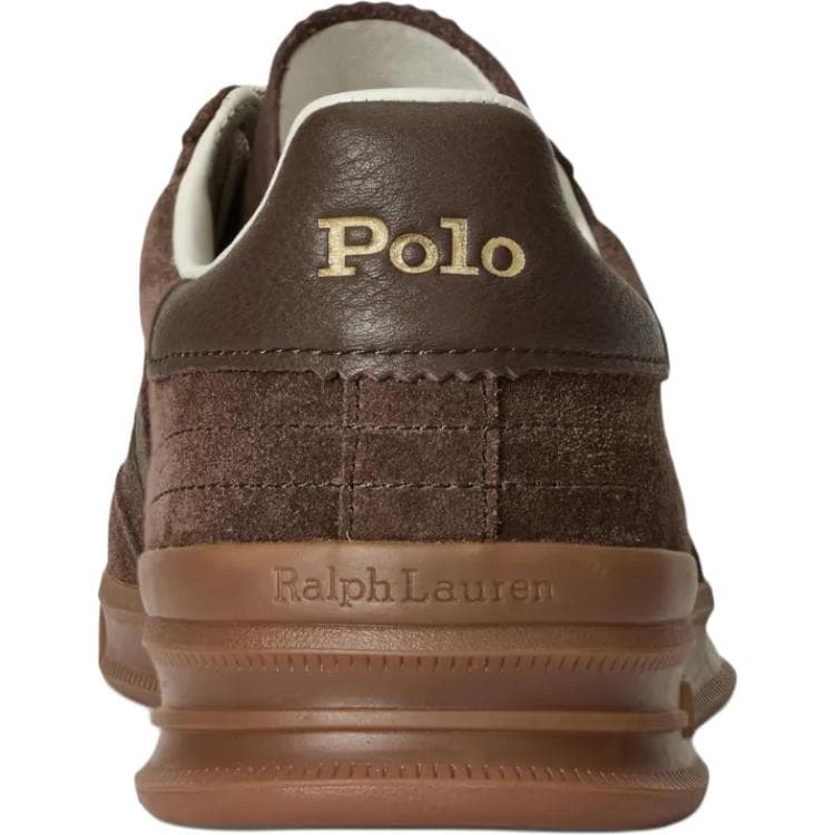 Кроссовки Polo Ralph Lauren Heritage Aera Кожа Низкие Кроссовки для Скейтбординга Мужские Умбра - изображение 5