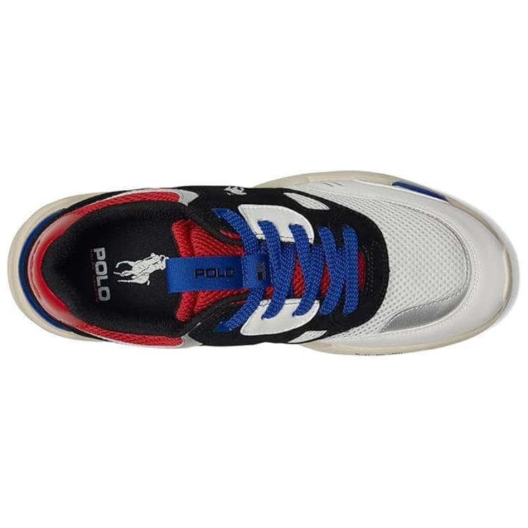 Кроссовки Polo Ralph Lauren Jogger Кожа Низкий Верх Повседневная Обувь Мужская Черный Красный - изображение 5