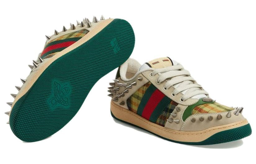 Кроссовки Gucci Screener Low Brown Green - изображение 5