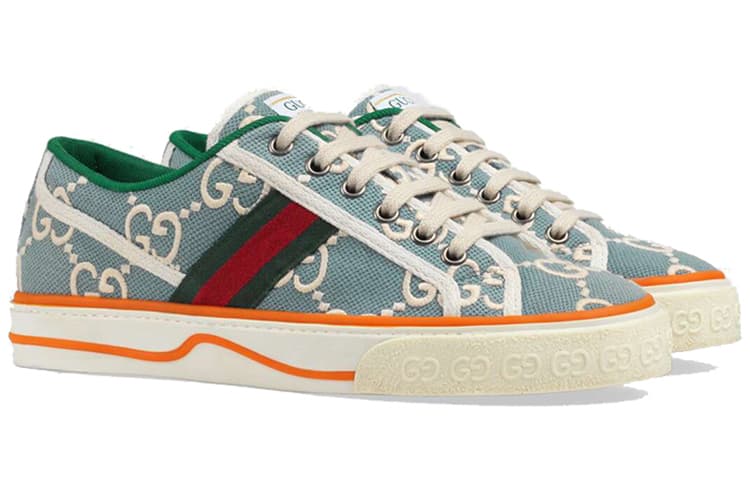 Кеды Gucci Tennis 1977 Light Blue - изображение 3