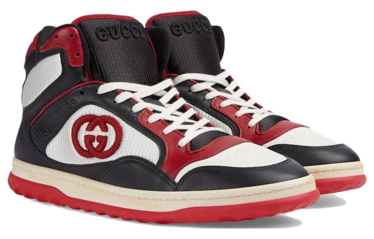 Кроссовки Gucci High-Top Sneakers Black - изображение 3