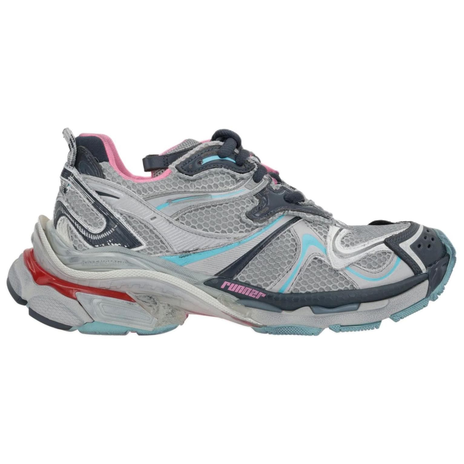 Кроссовки Balenciaga Runner Low Топ Толстая подошва Кроссовки Мужские Серые - изображение 2