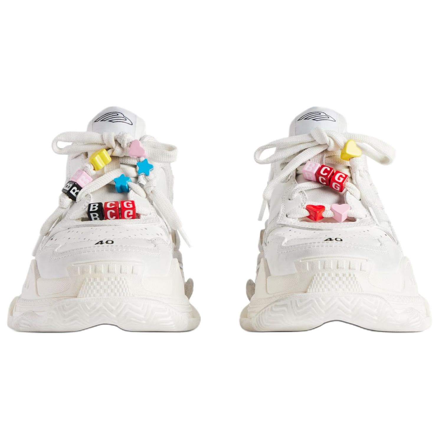 Кроссовки Balenciaga Triple S Low Топ Кроссовки с толстой подошвой Женские Белые - изображение 5