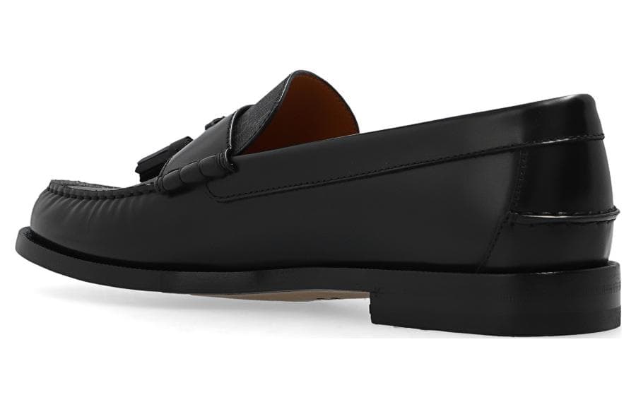 Лоферы Gucci Leather Loafers Black - изображение 4