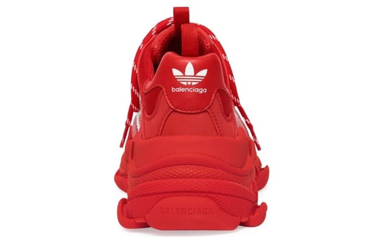 Кроссовки adidas x Balenciaga Triple S Red White - изображение 6