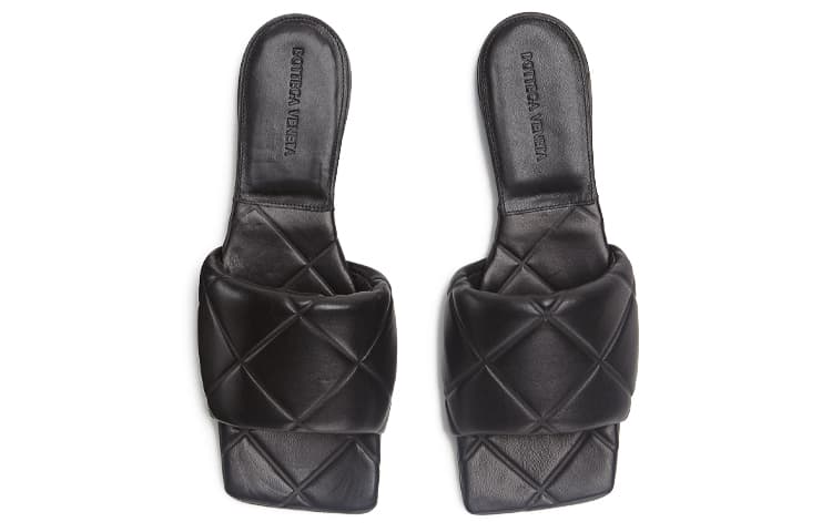 Сандалии Bottega Veneta Lido Slip-On Sandals Black - изображение 3