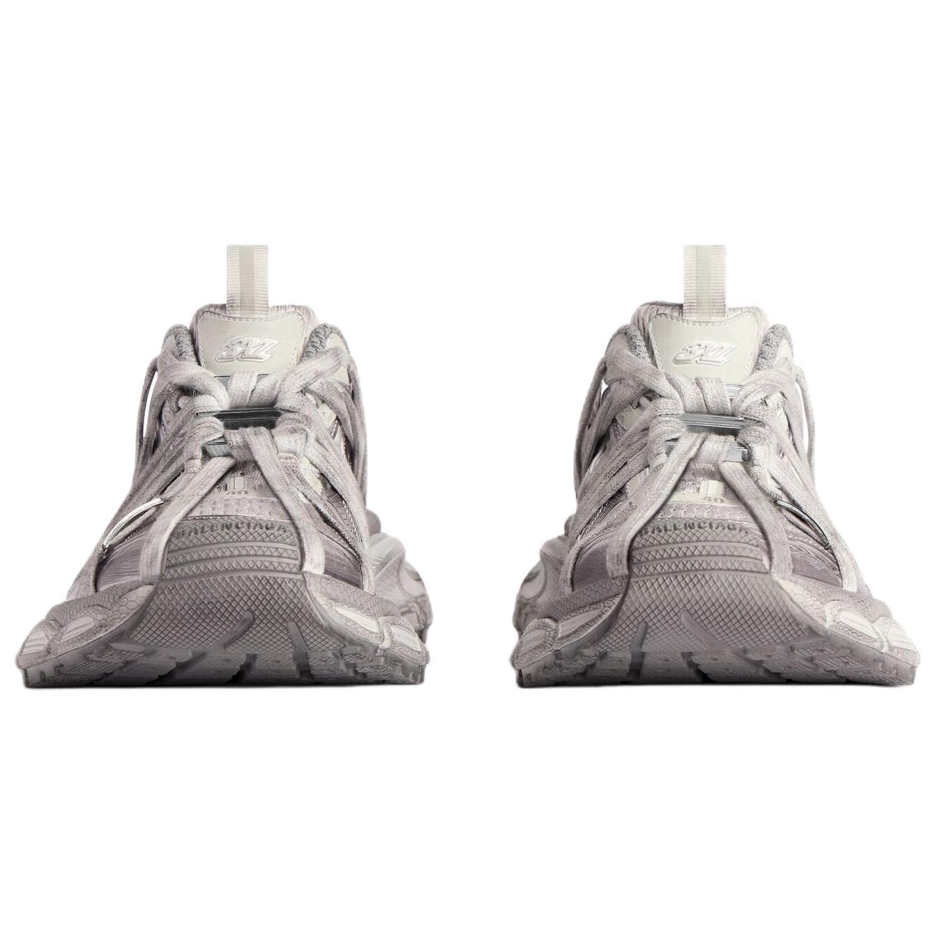 Кроссовки Balenciaga 3XL Extreme Шнурки B Low Топ Массивные кроссовки Женские Серый - изображение 4