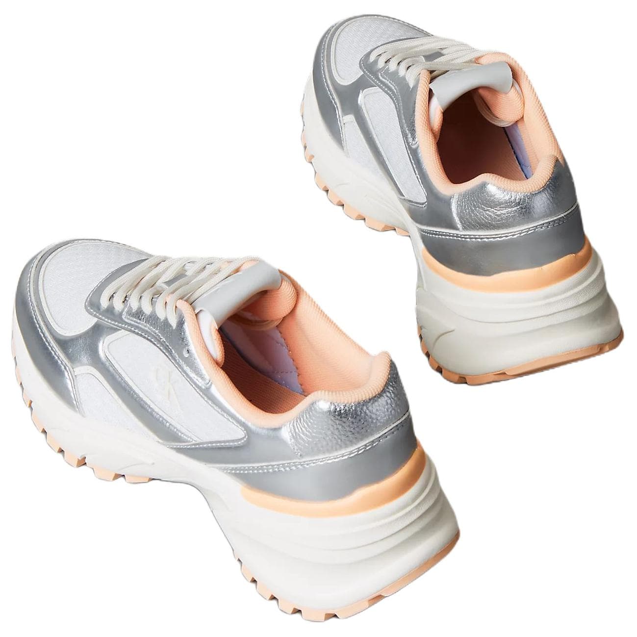 Кроссовки Calvin Klein Trailblazer Low Casual Обувь Женская Серебряная - изображение 4