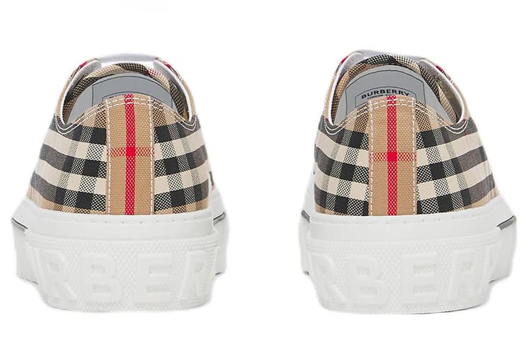 Кеды Burberry Vintage Canvas Check Low Sneakers Brown - изображение 5