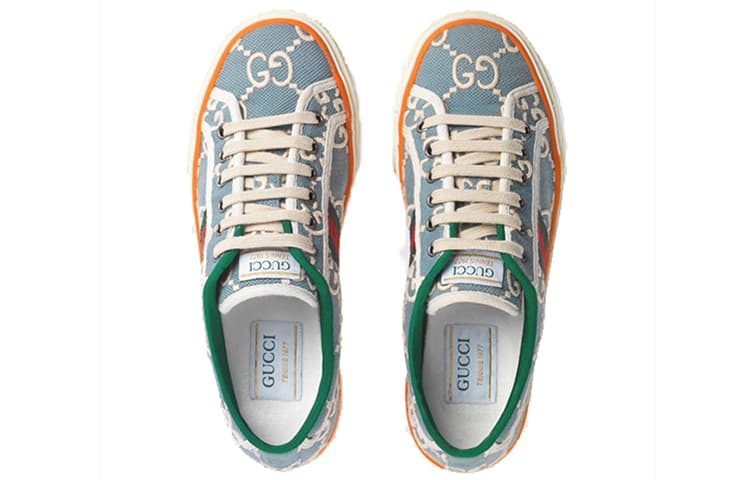 Кеды Gucci Tennis 1977 Light Blue - изображение 4