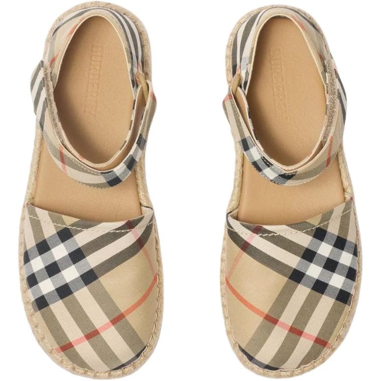 Burberry Низкие Кеды для Детей Бежевые - изображение 4