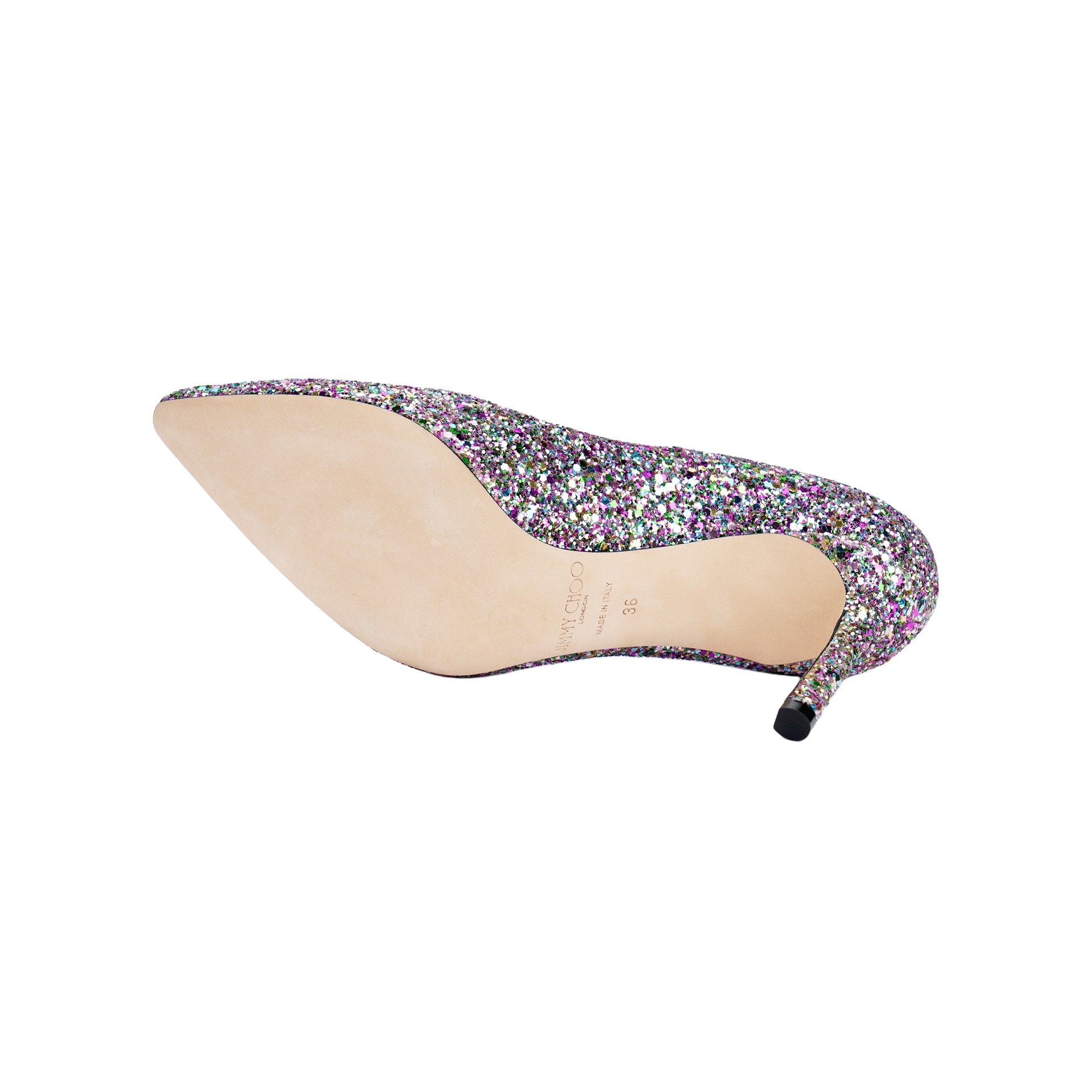 Туфли Jimmy Choo Romy Glitter Pointed Toe Heels - изображение 5