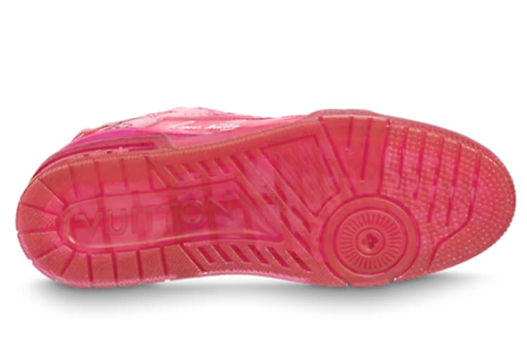 Кроссовки Louis Vuitton Trainer Pink - изображение 5